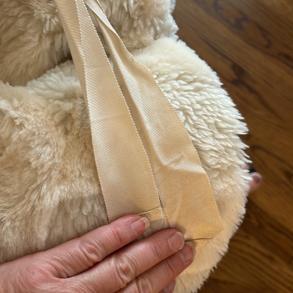 By Anthropologie Cropped Faux Fur Hooded Jacket NWT L - Picture 10 of 13